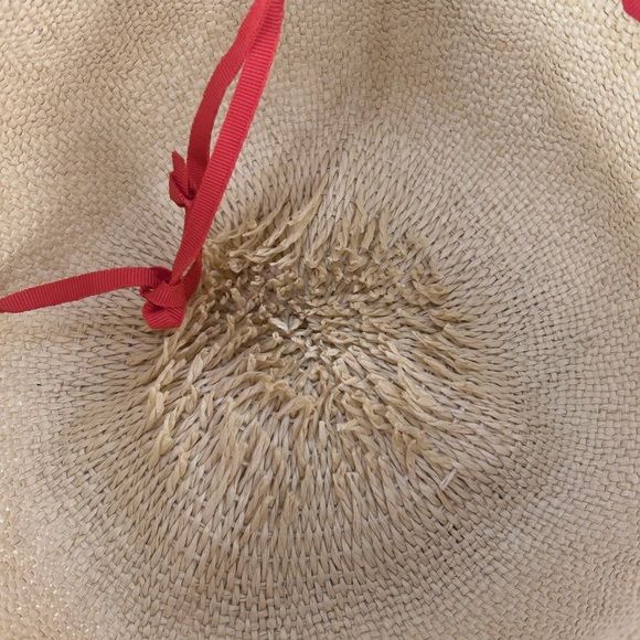 Madewell x Biltmore® Tulum Striped Straw Beach Hat Size Medium / Large - Picture 9 of 12